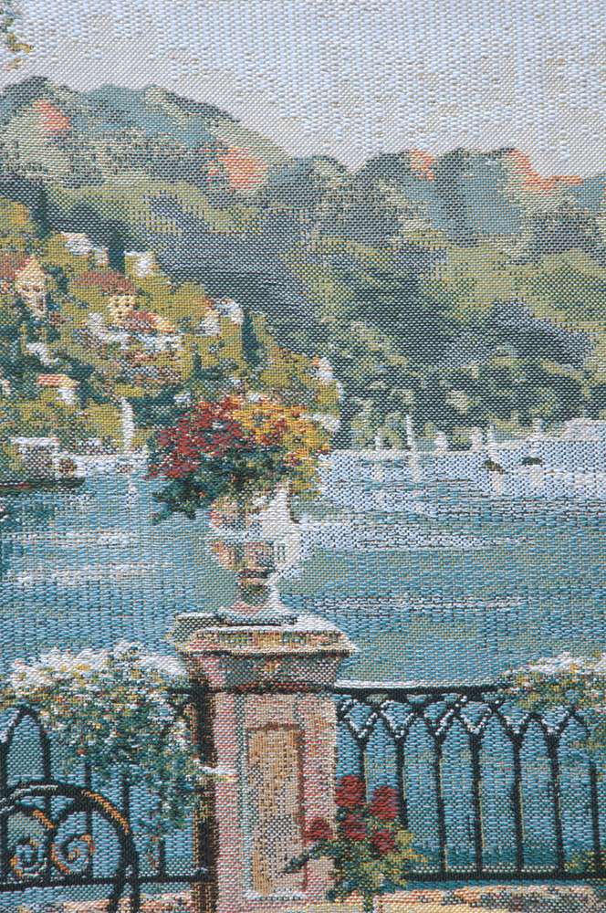Lake Como Terrace Mini Belgian Wall Tapestry
