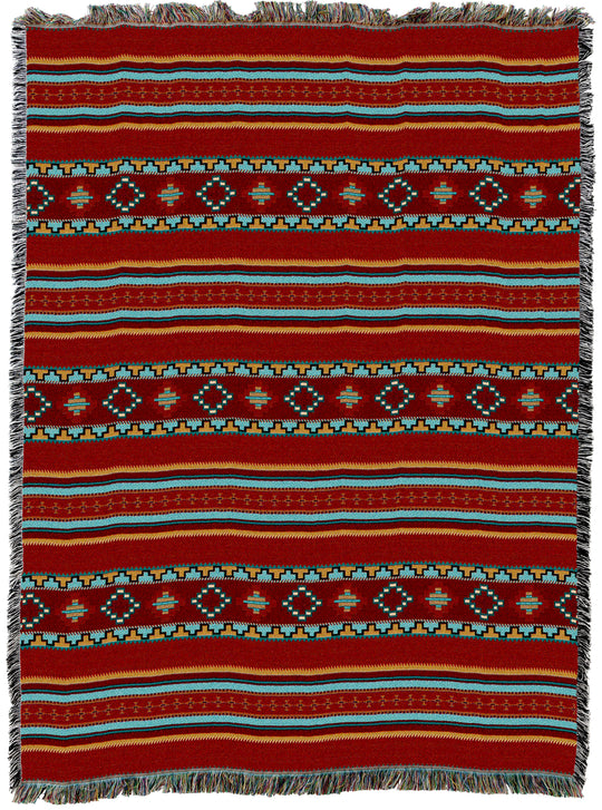 Saddleblanket Red Throw