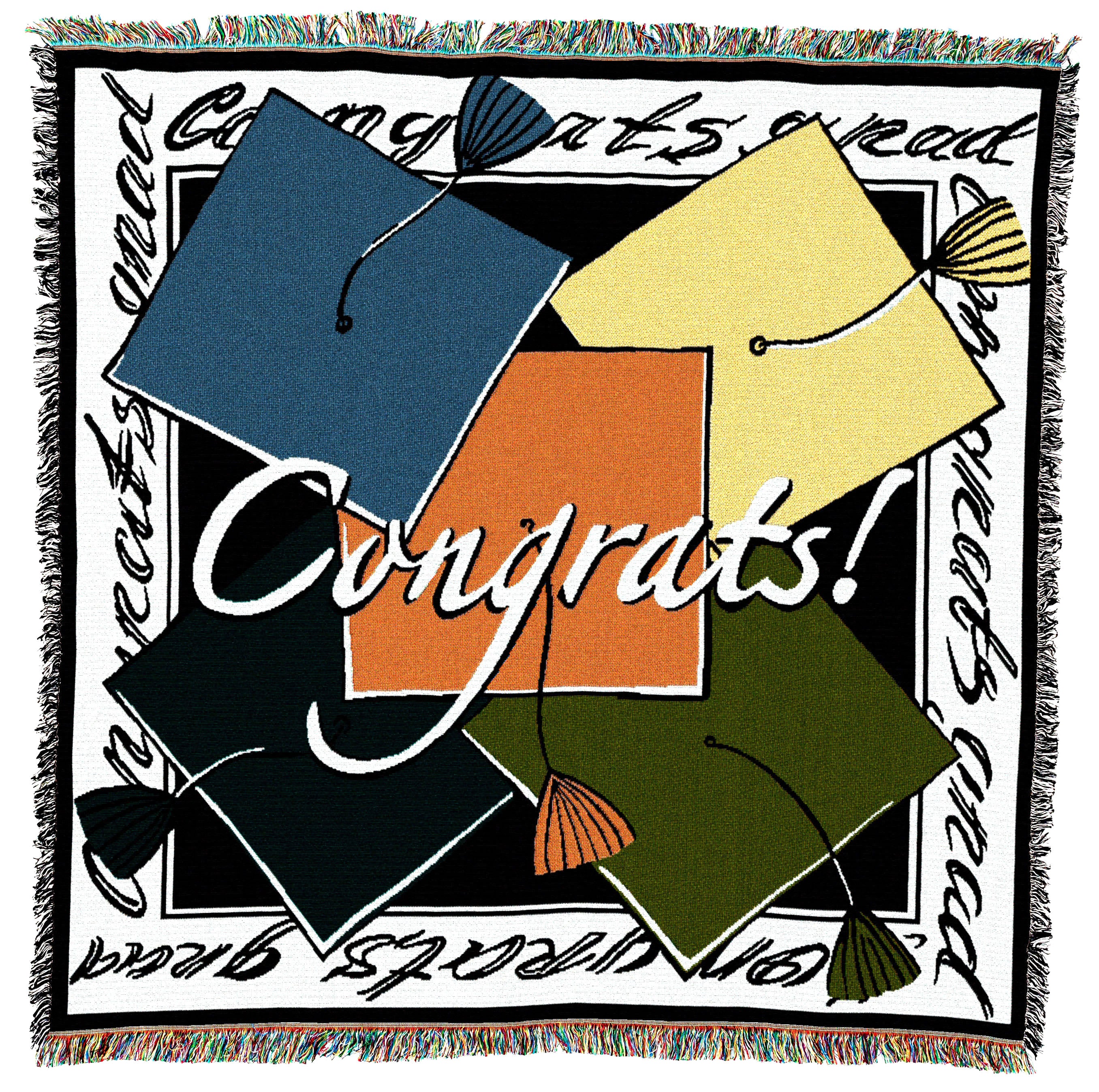 Congrats Graduation Throw – Quality Tapestries Inc.
