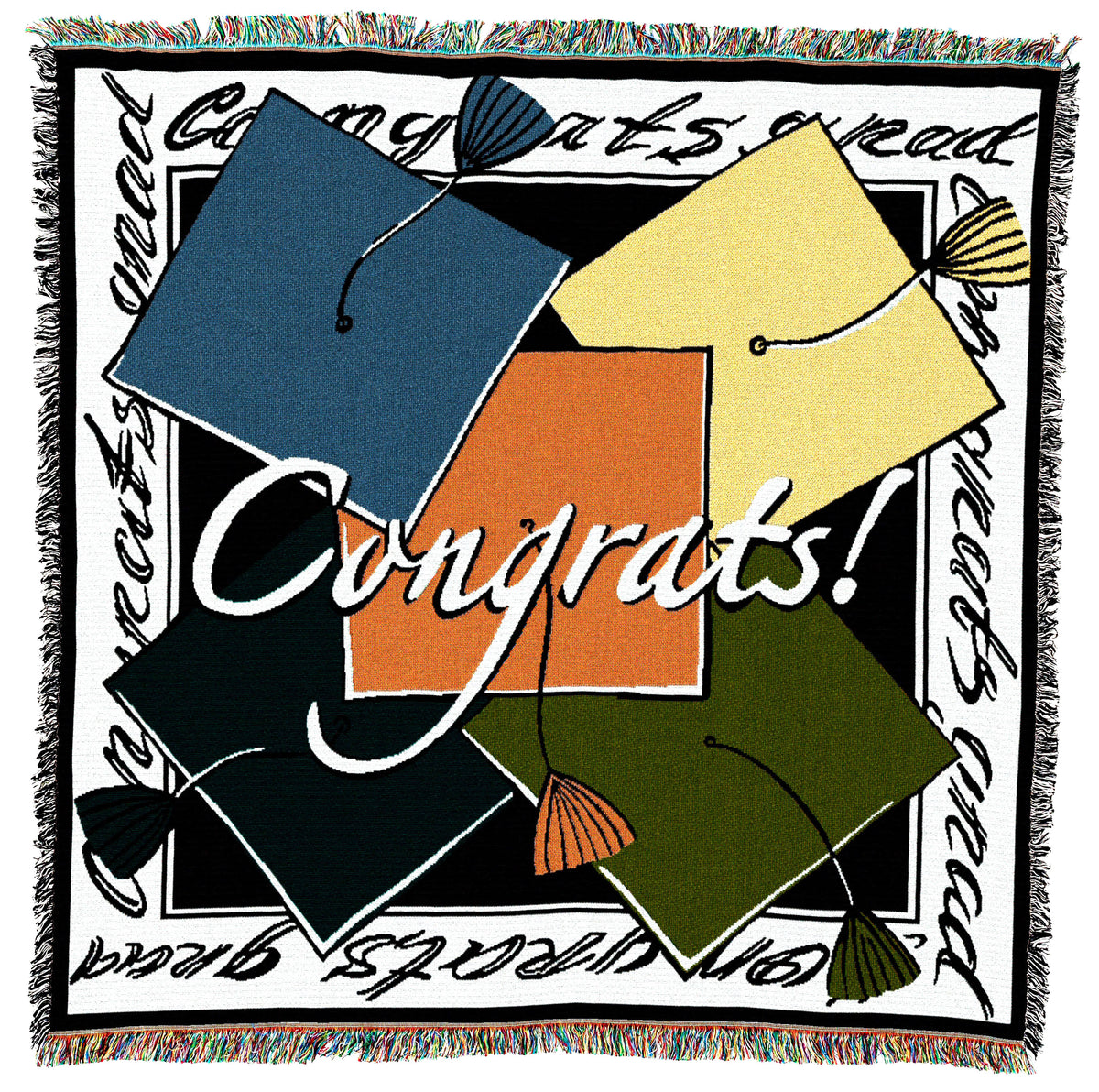 Graduation Color Throw Congrats Graduation Throw