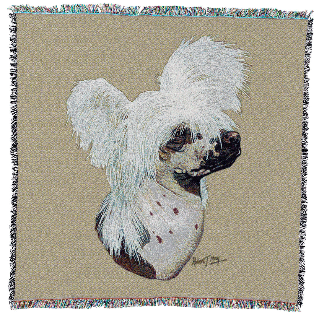 Chinese Crested Dog Small Throw
