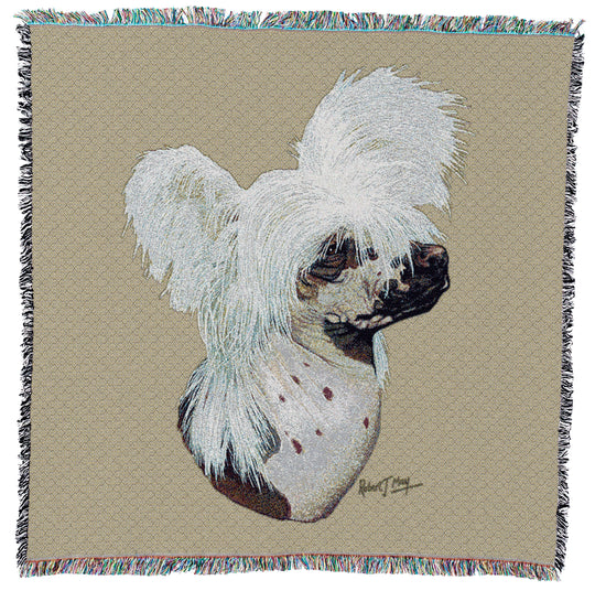 Chinese Crested Dog Small Throw