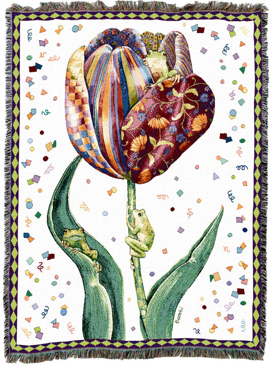 Confetti Tulip Throw