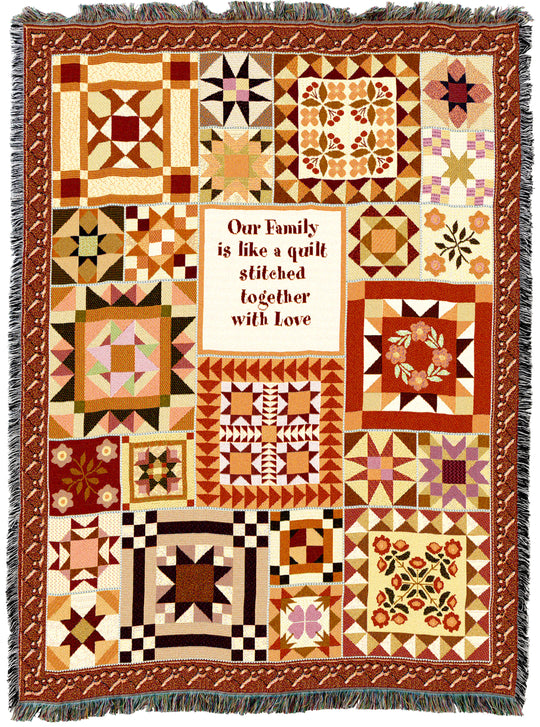 Warm Family Quilt Throw