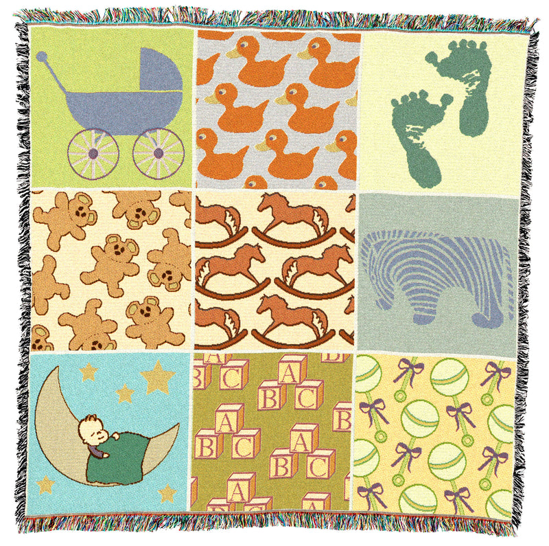 Baby Nine Patch Small Throw