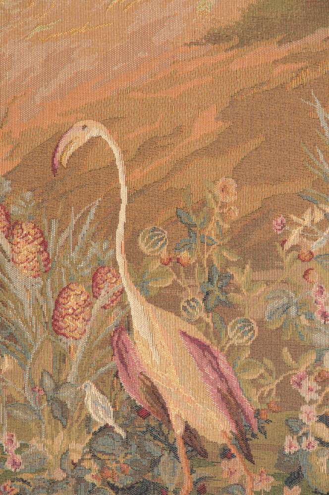 Le Point Deau Flamant Rose French Wall Tapestry