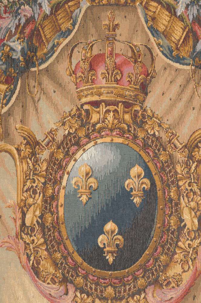 Grandes Armoiries Red French Wall Tapestry