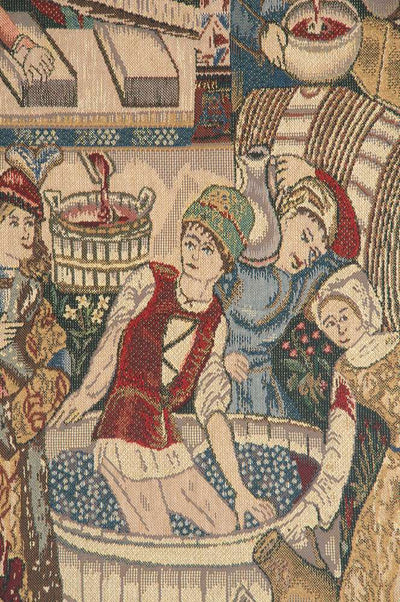 Vendanges Portiere Left Side Belgian Wall Tapestry