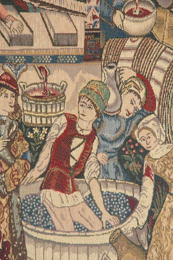 Vendanges Portiere Left Side Belgian Wall Tapestry