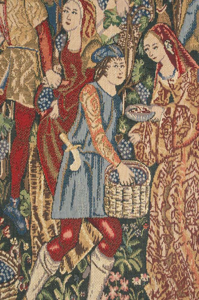 Vendanges Portiere Right Side Belgian Wall Tapestry