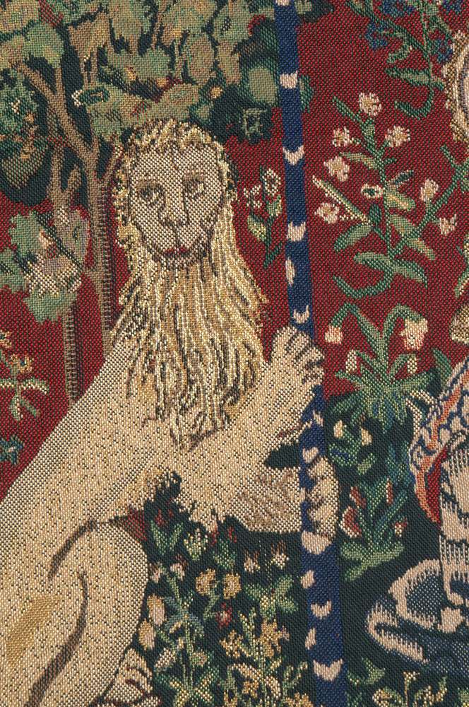 Lady and the Unicorn Mirror Belgian Wall Tapestry