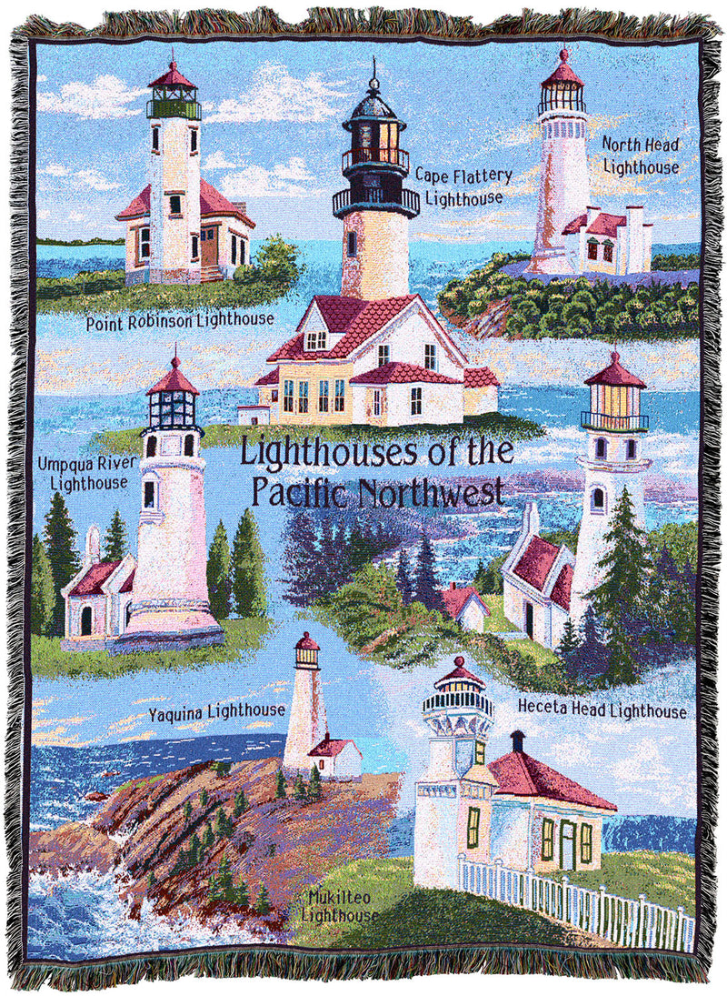 Lighthouses of the Pacific Northwest Throw
