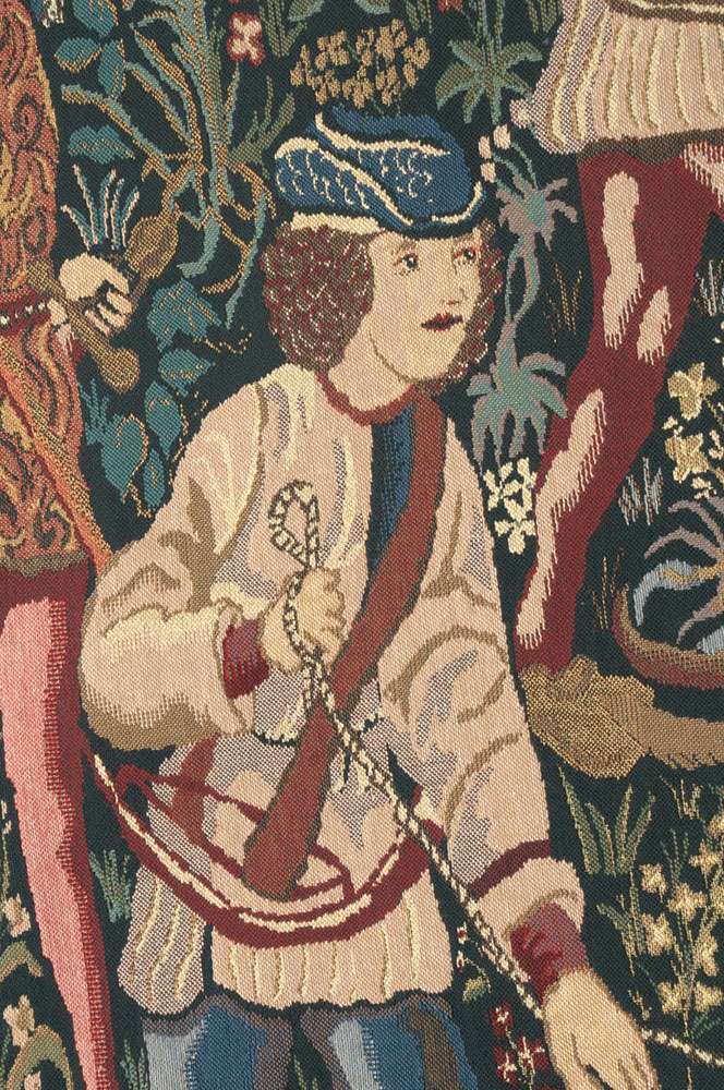 Unicorn Hunt with Border Belgian Wall Tapestry