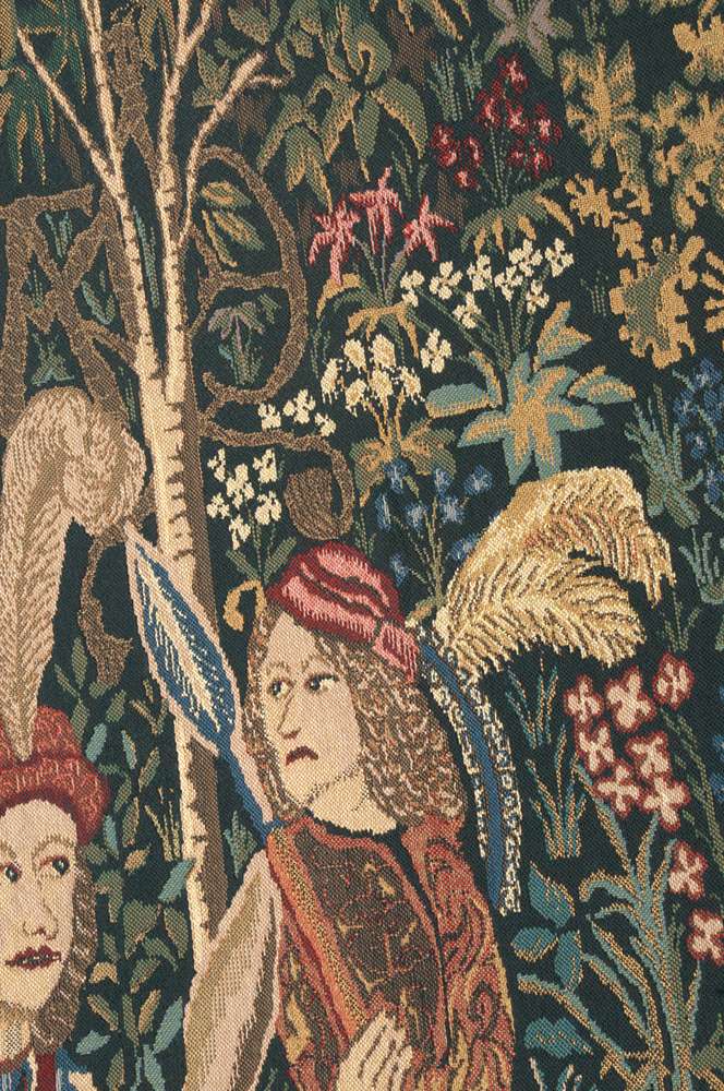 Unicorn Hunt with Border Belgian Wall Tapestry