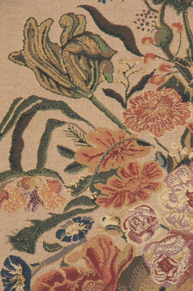 Mignon Bouquet Beige Belgian Wall Tapestry