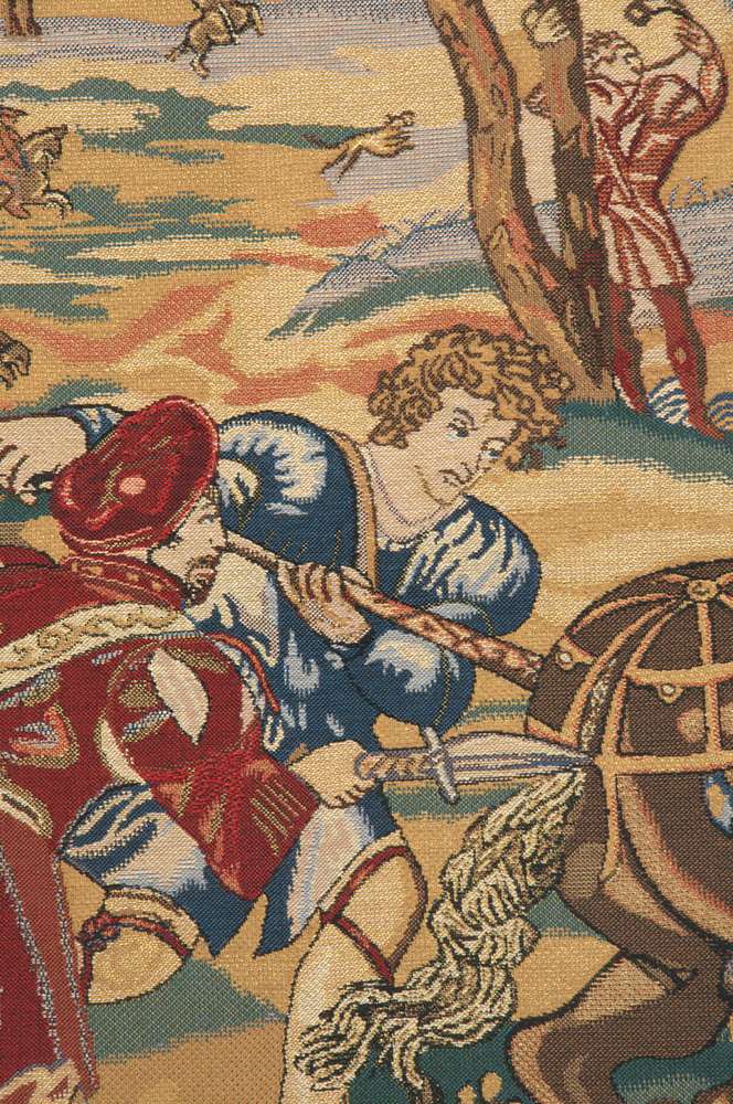 Hunt of the Boar Belgian Wall Tapestry