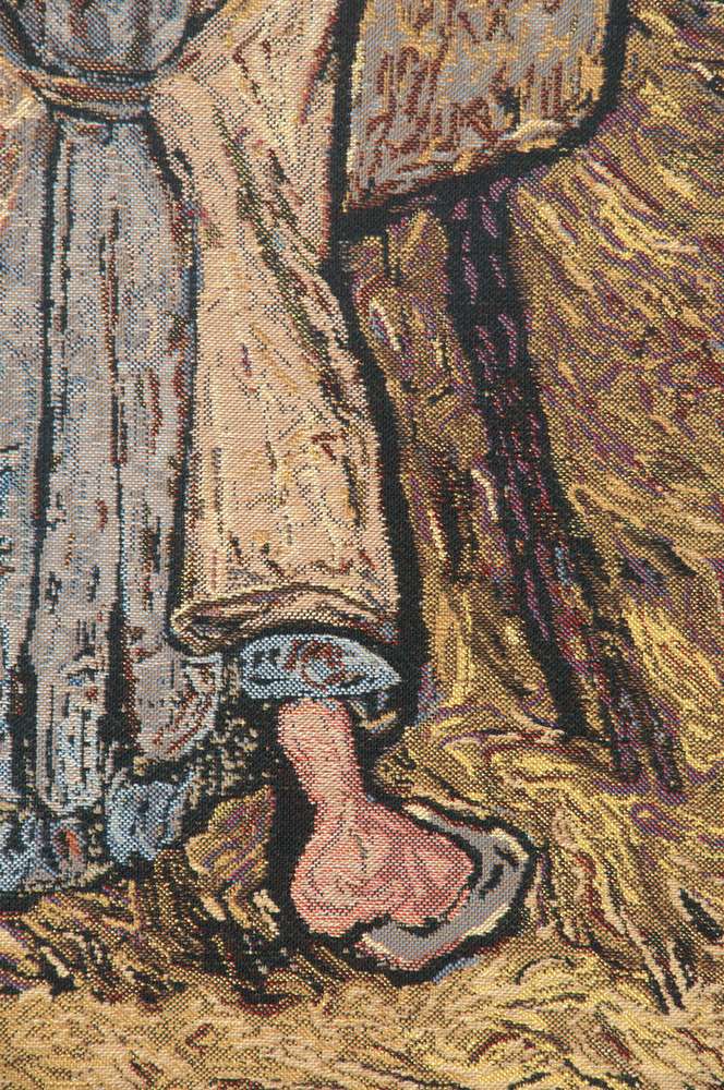 Van Gogh Flax Harvest Belgian Wall Tapestry