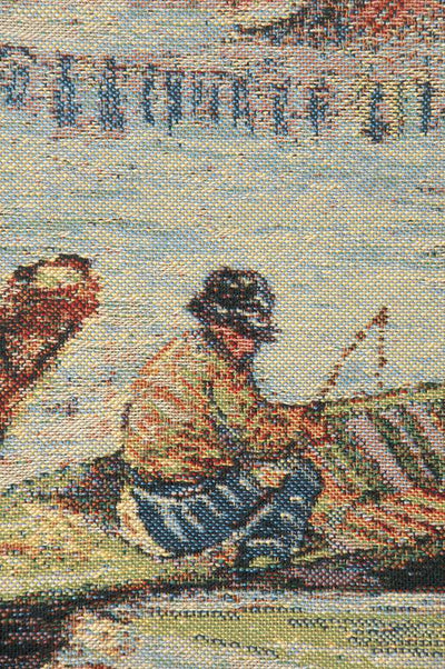 Van Gogh Fishing in the Spring II Belgian Wall Tapestry