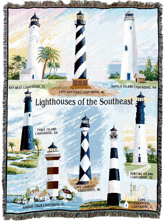 Lighthouses of the Southeast Throw