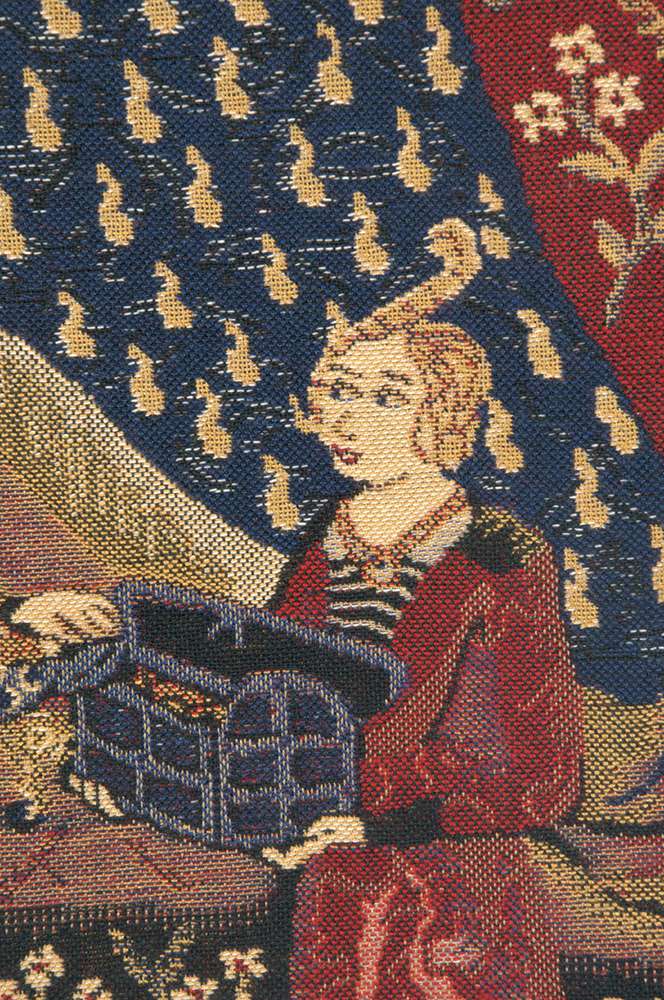 Lady and the Unicorn Seul Desire with Loops Belgian Wall Tapestry