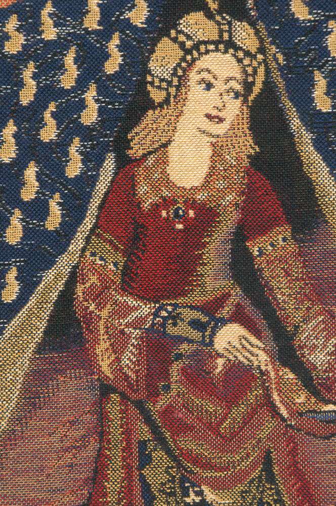 Lady and the Unicorn Seul Desire with Loops Belgian Wall Tapestry