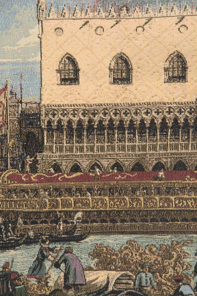 Bucintoro at the Dock Italian Wall Tapestry