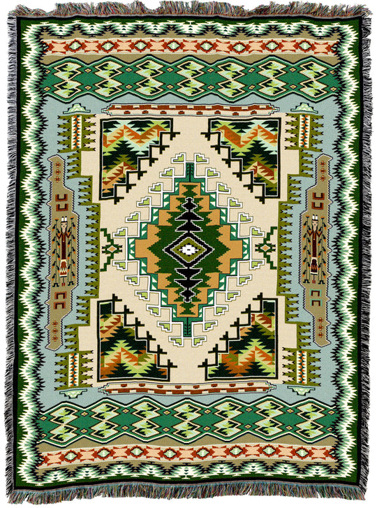Painted Hills Sage Tapestry Throw