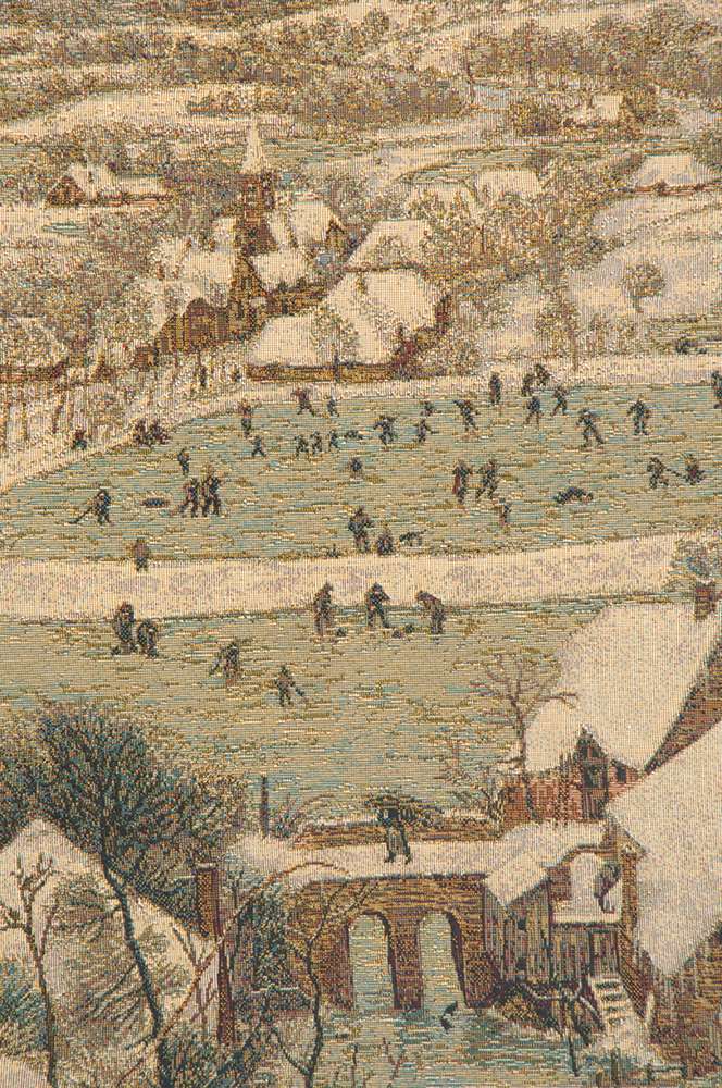 Hunting in the Snow Italian Wall Tapestry