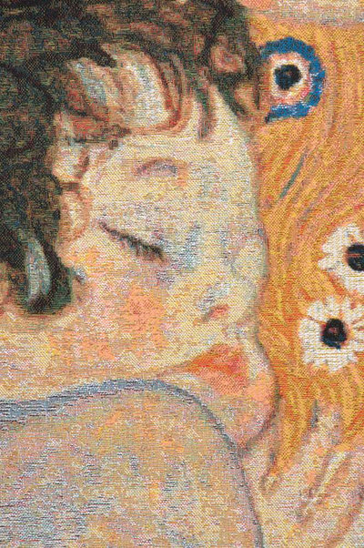 Mother and Child Gustav Klimt Belgian Wall Tapestry