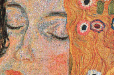 Mother and Child Gustav Klimt Belgian Wall Tapestry