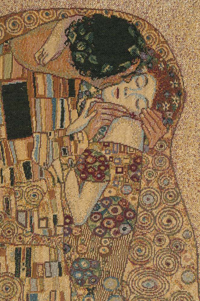 Gustav Klimt Kiss II Italian Wall Tapestry