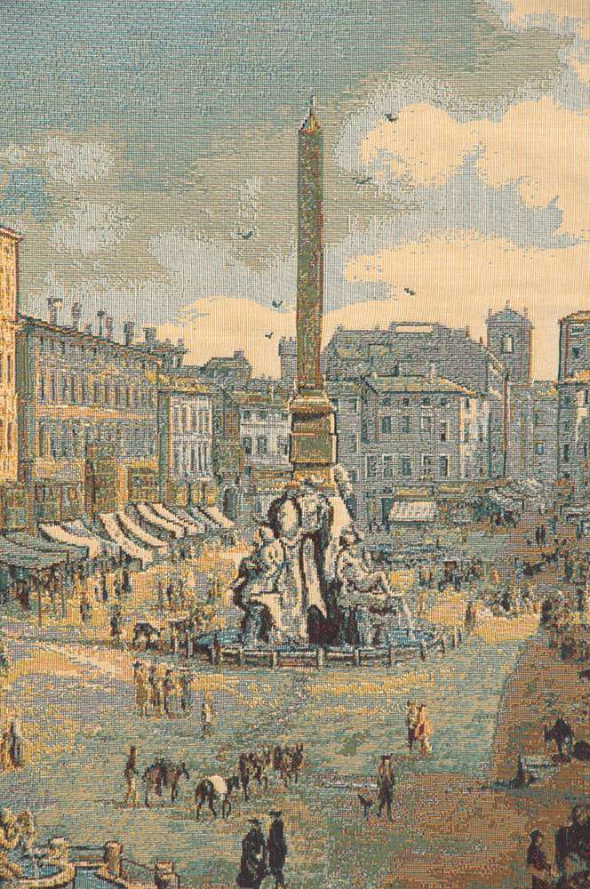 Navona Square Italian Wall Tapestry