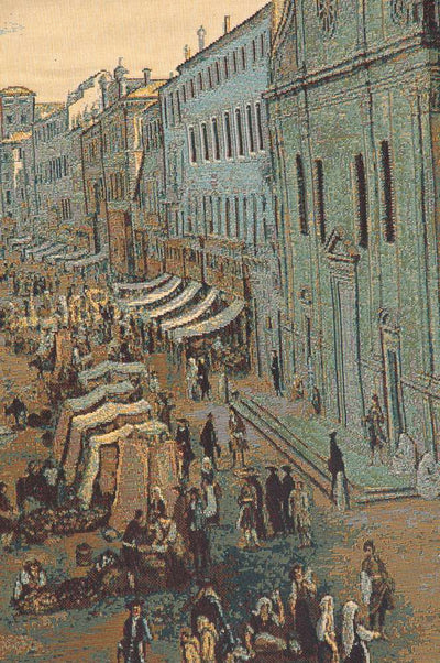 Navona Square Italian Wall Tapestry