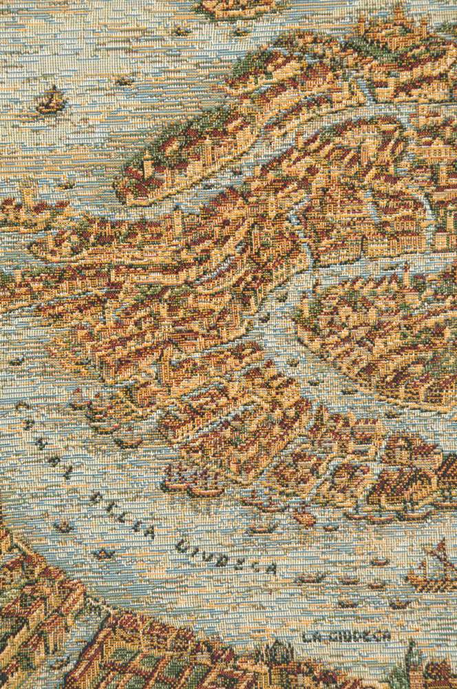Ancient Map of Venice Italian Wall Tapestry