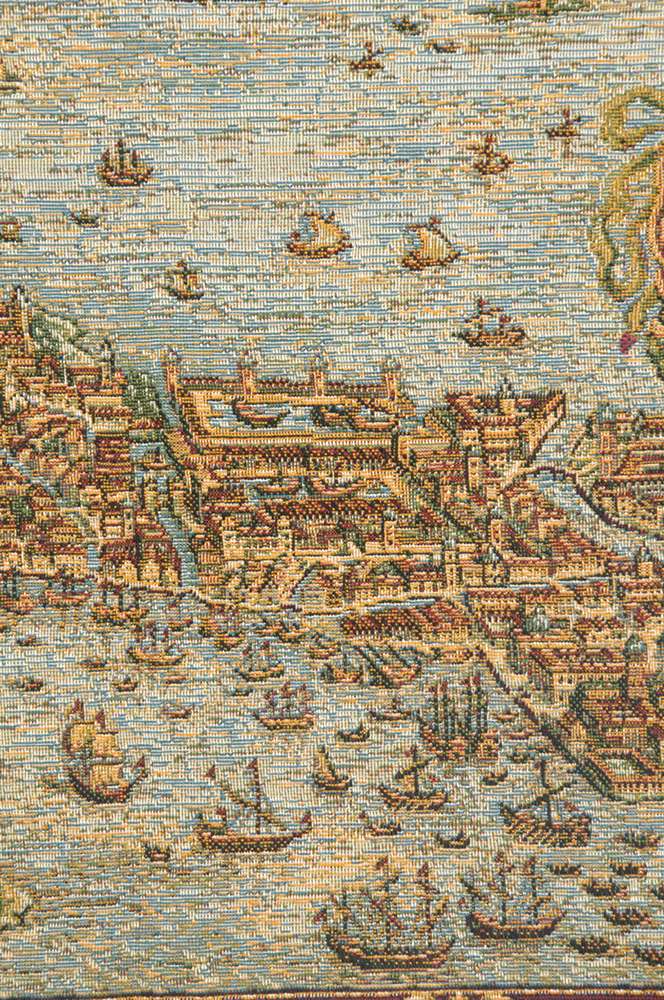 Ancient Map of Venice Italian Wall Tapestry