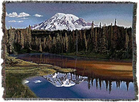 A Majestic Slumber at Mt. Rainier Throw