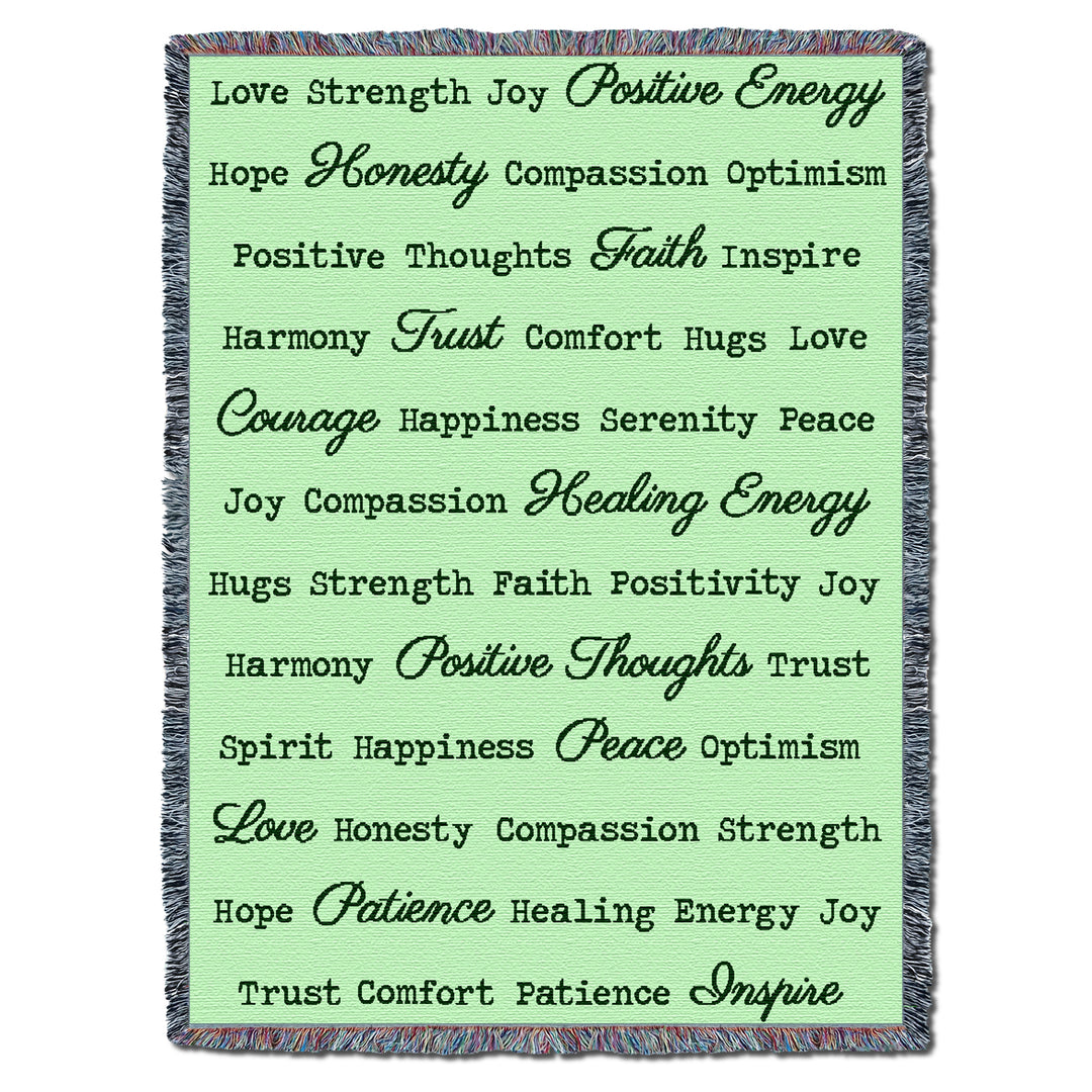 Word Hugs Mint 54X70 Throw