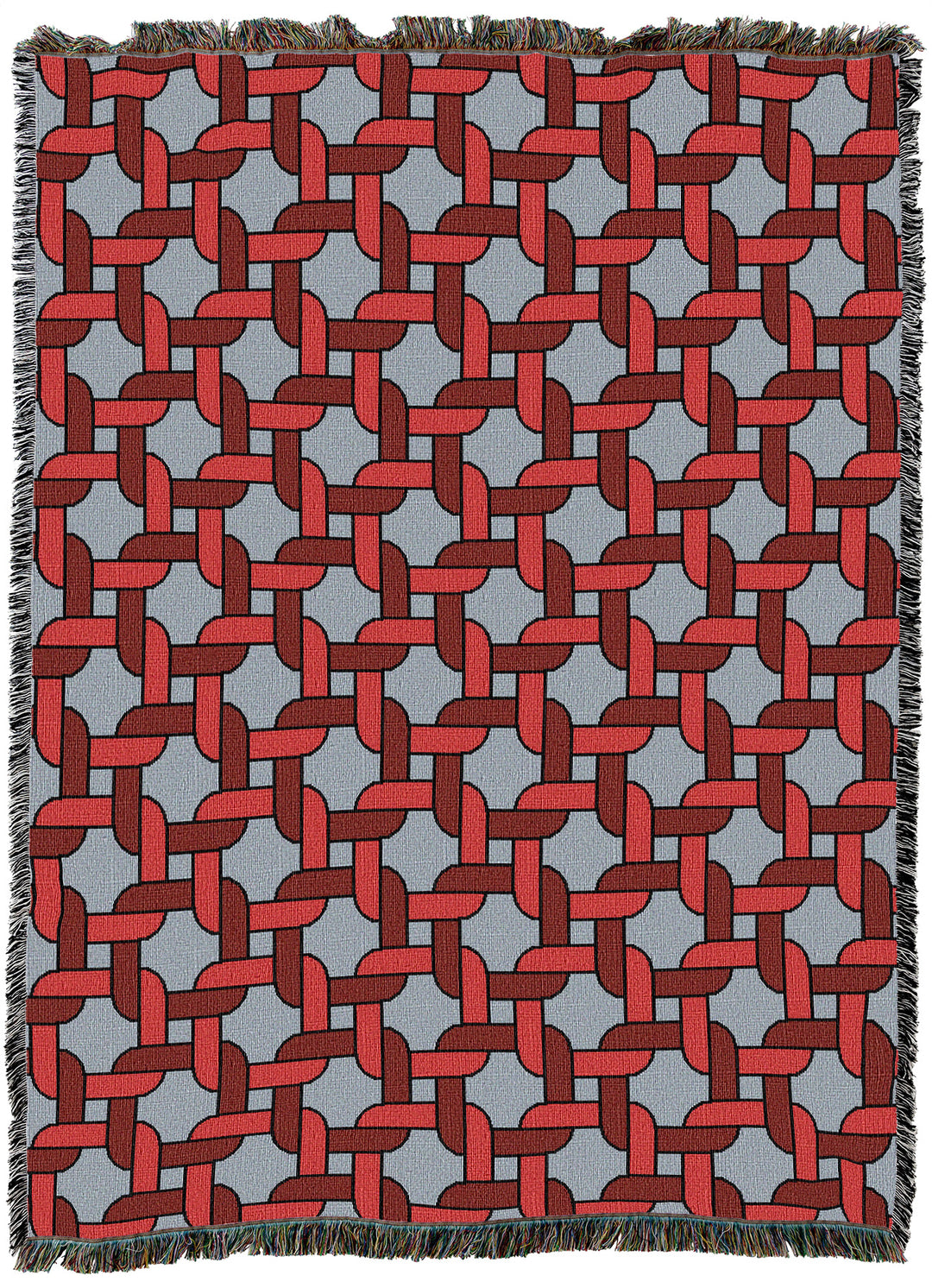 Knots Red 54X70 Throw