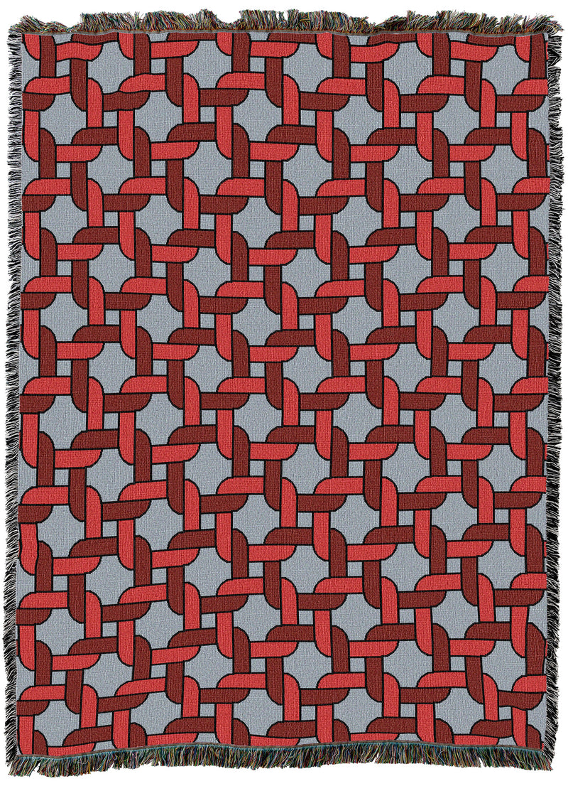 Knots Red 54X70 Throw