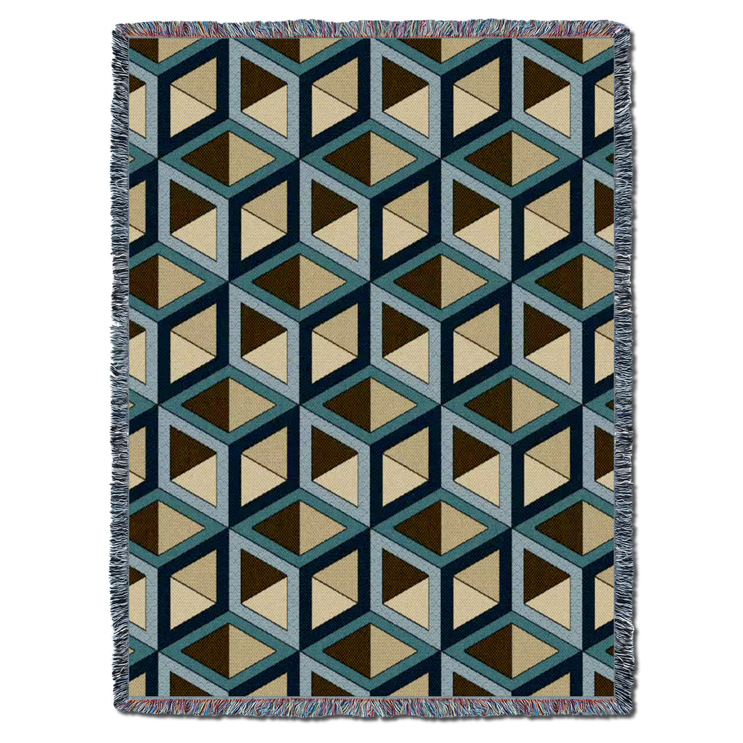 Blocks Gold Throw