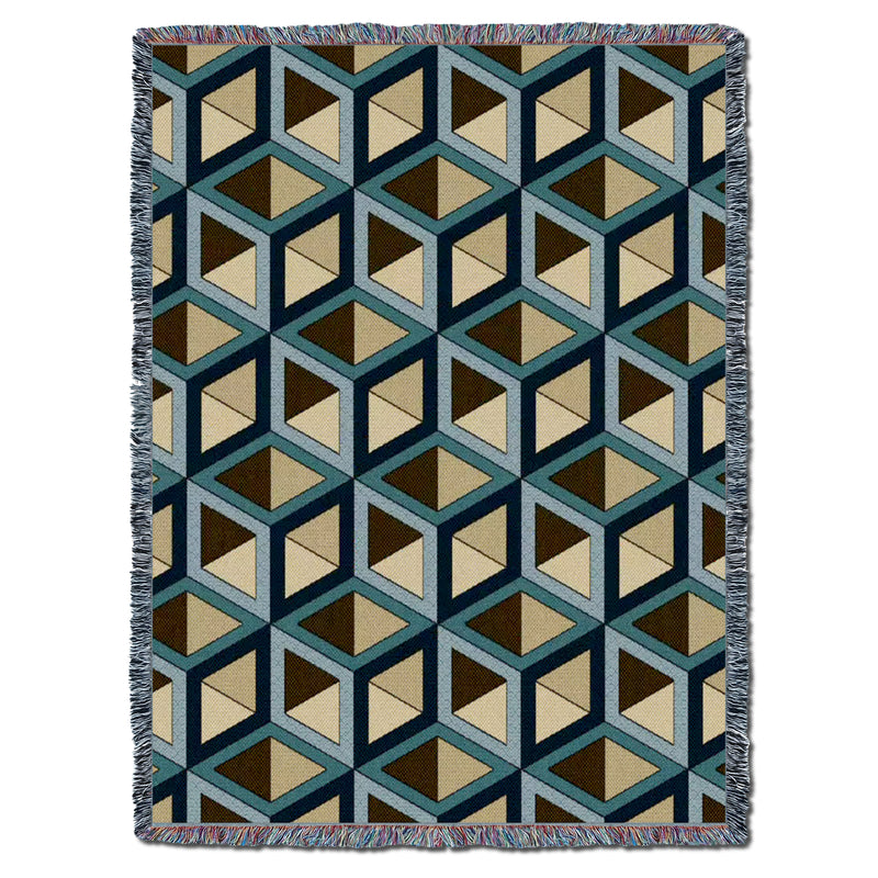 Blocks Gold Throw