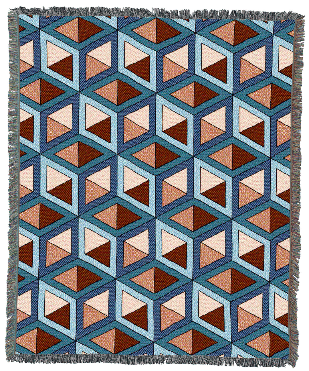 Blocks Peachy 60x50 Throw