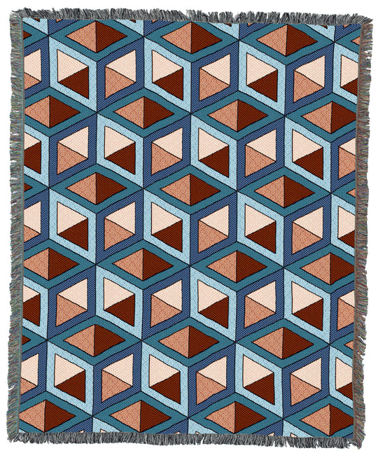 Blocks Peachy 60x50 Throw