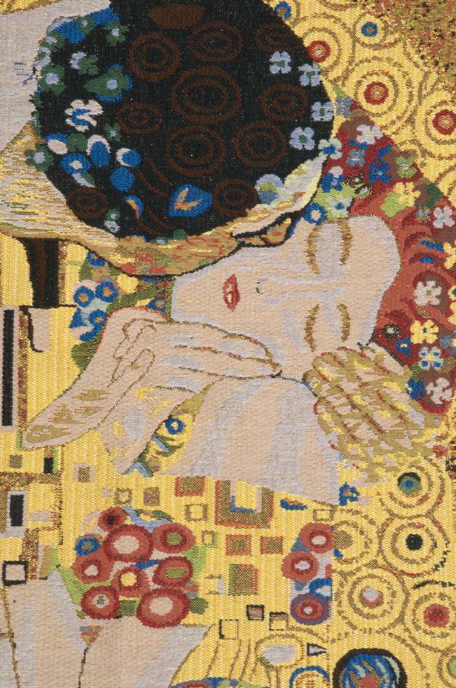 Gustav Klimt Kiss II Belgian Wall Tapestry