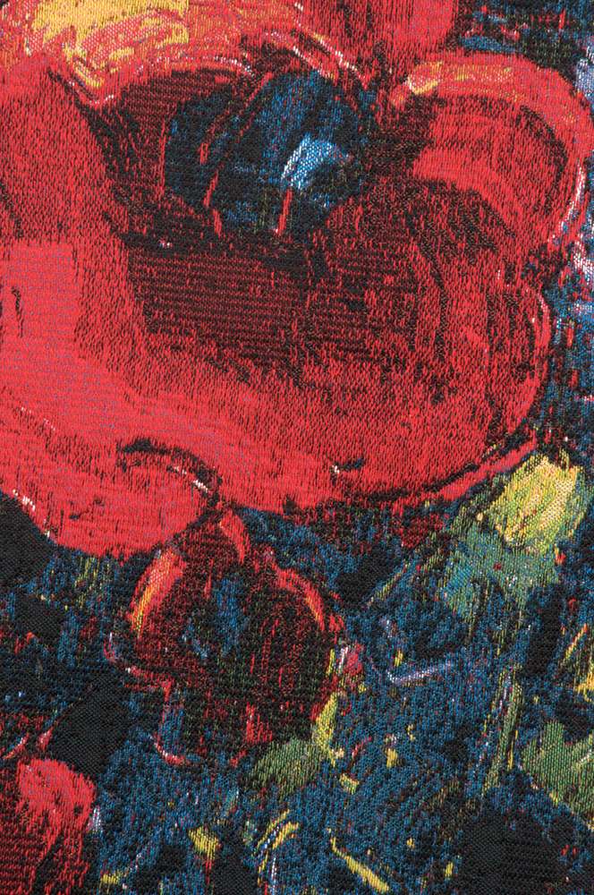 Poppy Bouquet Belgian Wall Tapestry