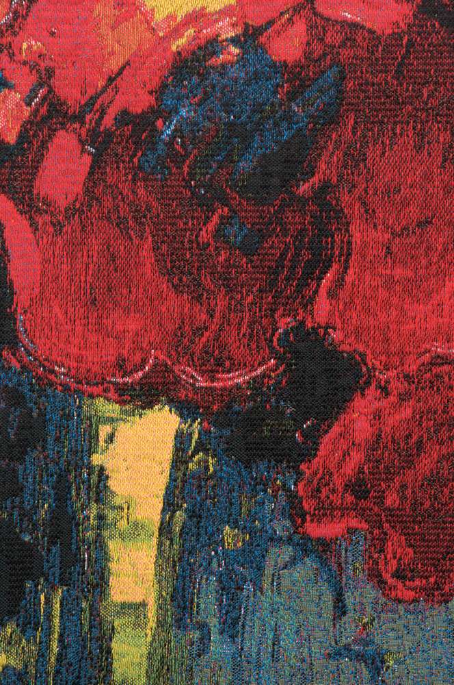 Poppy Bouquet Belgian Wall Tapestry