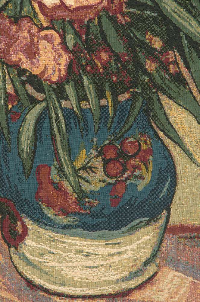 Oleanders and Books Italialn Wall Tapestry