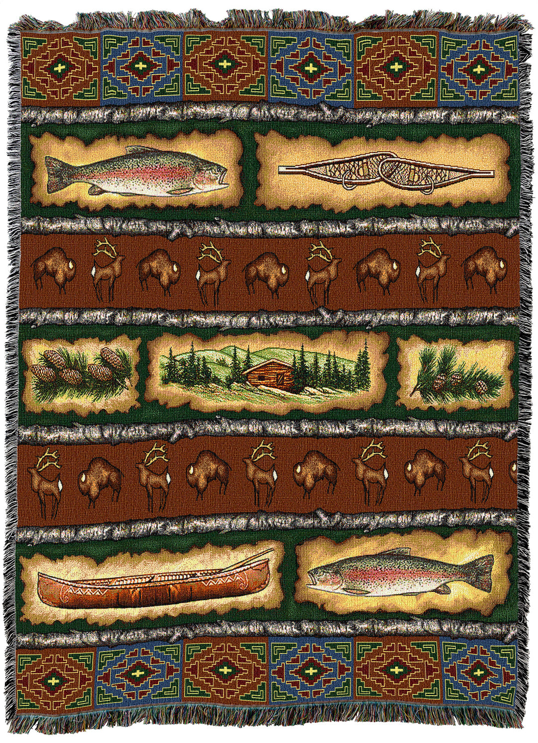 Stripe Lodge Throw