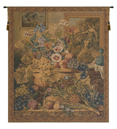 Bouquet and Frames European Wall Tapestry