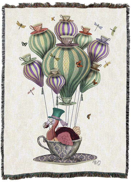 Dodo Balloon with Dragonflies Throw